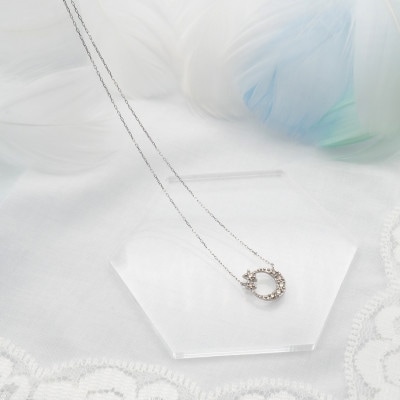 PT900/PT850 0.10ct ダイヤモンド ペンダントネックレス HH-019742