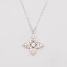 PT900/PT850 0.15ct ダイヤモンド ペンダントネックレス HH-019744