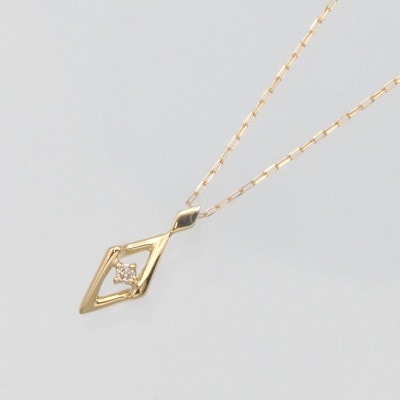 K18 0.01ct ダイヤモンド ペンダントネックレス HH-019746