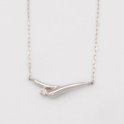PT900/PT850 0.01ct ダイヤモンド ペンダントネックレス HH-019749