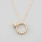 K18 0.15ct ダイヤモンド ペンダントネックレス HH-019750