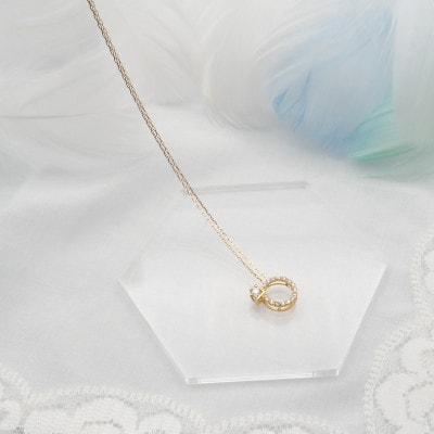 K18 0.15ct ダイヤモンド ペンダントネックレス HH-019750