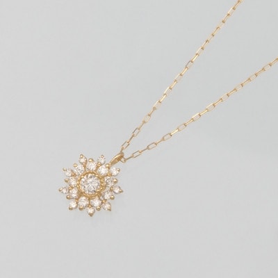 K18 0.15ct ダイヤモンド ペンダントネックレス HH-019752