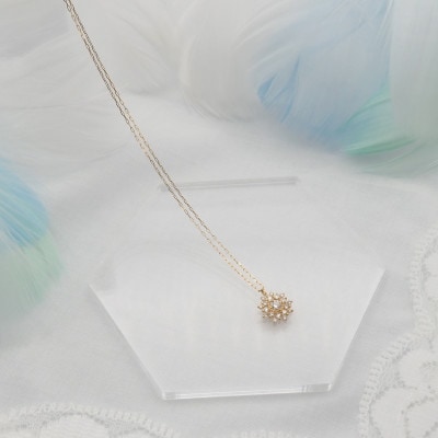 K18 0.15ct ダイヤモンド ペンダントネックレス HH-019752