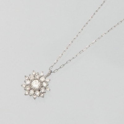PT900/PT850 0.15ct ダイヤモンド ペンダントネックレス HH-019753
