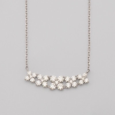 PT900/PT850 1.00ct ダイヤモンド ペンダントネックレス HH-019756