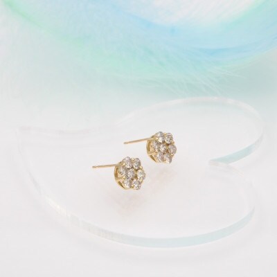 K18 1.00ct ダイヤモンド ピアス FP-000329