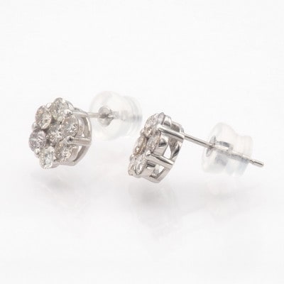 PT900 1.00ct ダイヤモンド ピアス FP-000330