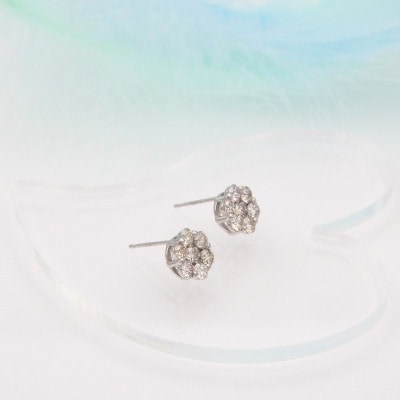 PT900 1.00ct ダイヤモンド ピアス FP-000330