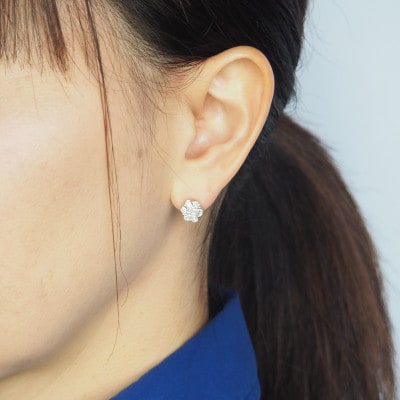 PT900 1.00ct ダイヤモンド ピアス FP-000330