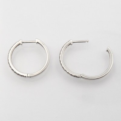 PT900 0.30ct ダイヤモンド フープピアス FP-000332