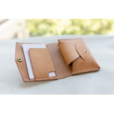 Tocco Fold(トッコ・フォルド)二つ折り財布　ナチュラル