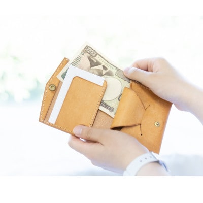 Tocco Fold(トッコ・フォルド)二つ折り財布　ナチュラル