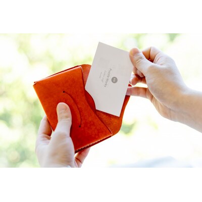 Tocco Nodo(トッコ・ノード)　名刺入れ　オレンジ