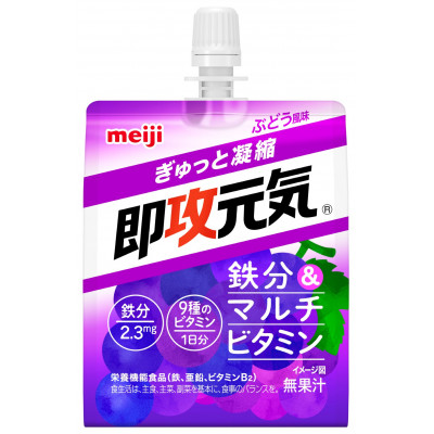 「meiji」即攻元気ゼリー　 鉄分&マルチビタミン ぶどう風味　36本