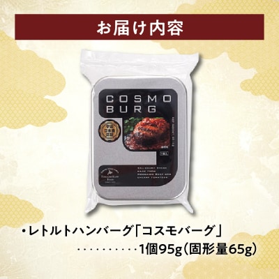 宇宙日本食認証!北海道産牛肉とミニトマトのハンバーグ1個