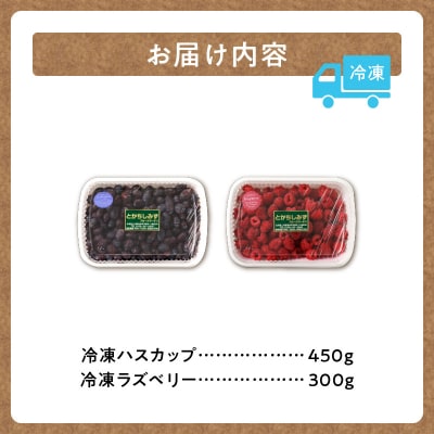 とかちしみずフルーツガーデンのハスカップ&ラズベリーセット 