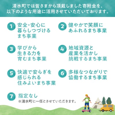 【返礼品なし】北海道清水町への寄附 応援 支援 寄付のみ 返礼品なし (1口:5,000円)