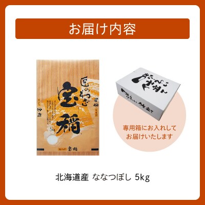 精米したての新鮮な味わい!北海道産 ななつぼし 5kg