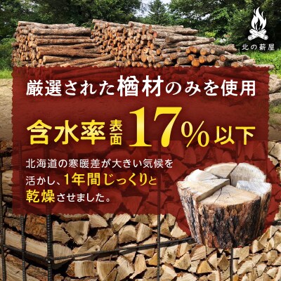 キャンプに!薪ストーブに!暖炉に!北海道産 乾燥楢薪 20kg