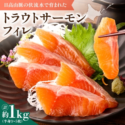トラウトサーモンフィレ1.0～1.3kg フライやムニエル、お刺身や手巻き寿司まで!