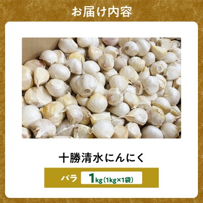 【北海道産】十勝育ちの十勝清水にんにく バラ1kg