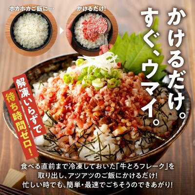 【4回定期便】人気の牛とろ丼セット 180g 牛とろのお肉でつくった醤入り牛とろ丼のたれ付き