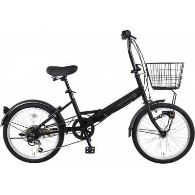 オリタタミ自転車20型6段変速　LEDオートライト　マットブラック