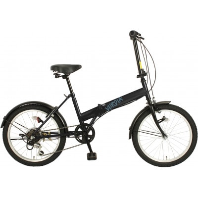 オリタタミ自転車20インチ　6段変速　ヴェルディア　ブラック