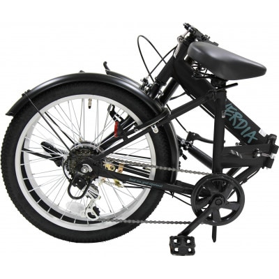 オリタタミ自転車20インチ　6段変速　ヴェルディア　ブラック
