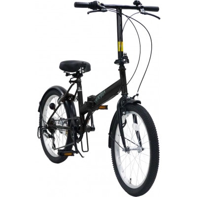 オリタタミ自転車20インチ　6段変速　ヴェルディア　ブラック