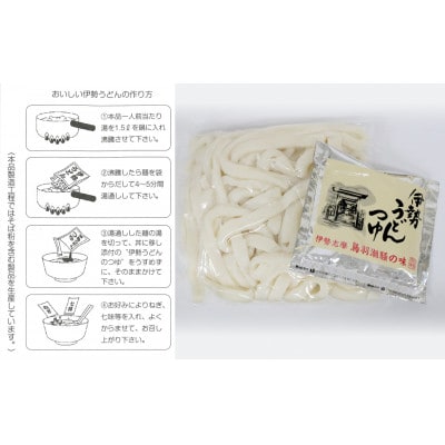 伊勢うどん2食入り(特製つゆ付)×3個(6食)セット　三重県産小麦100%使用