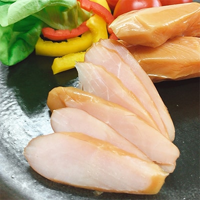 炭火で仕上げる　しっとりスモークササミ(100g×4パック)とつくばヨーグルト(200ml×1本)