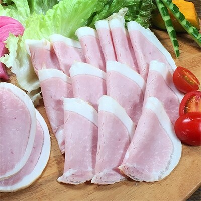 炭火使用 つくば豚ロースハムスライス(70g×2パック)とドリンクヨーグルト250ml×1