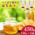 つくばで採れたはちみつ150g×3本詰合せ 茨城県 つくば市産