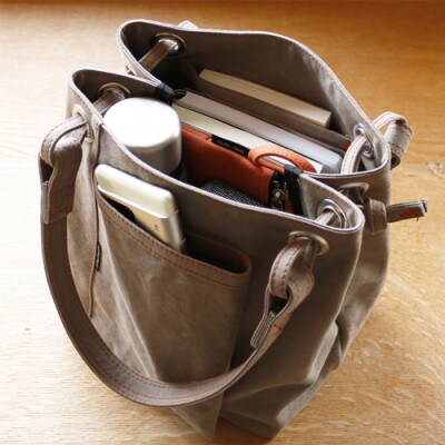 須田帆布　about town tote(レッド)