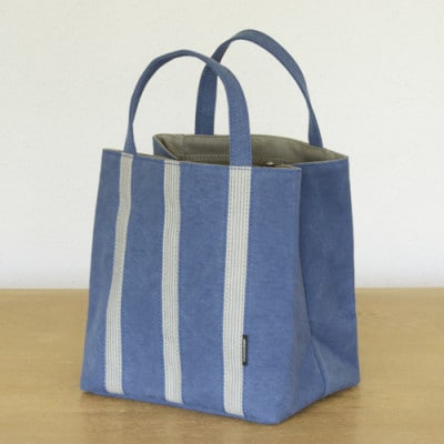 ごきげん・トート S(インディゴブルー×カーキ)