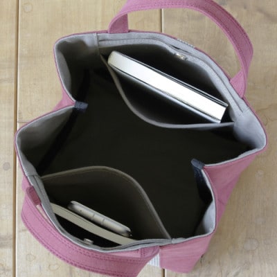 ごきげん・トート S(レッド×カーキ)