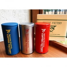 【おススメ】【200g×ブレンド3種(豆)】キャニスター缶入コーヒー　つくばBセレクト