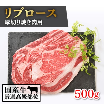 厳選高級部位牛ロース(厚切り焼き肉用)500g【離島・沖縄配送不可】