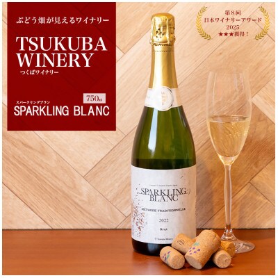 つくばワイナリー SPARKLING BLANC (スパークリングブラン)【離島・沖縄配送不可】