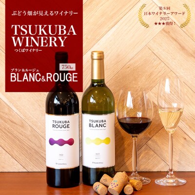 つくばワイナリー TSUKUBA BLANC & ROUGE セット【離島・沖縄配送不可】