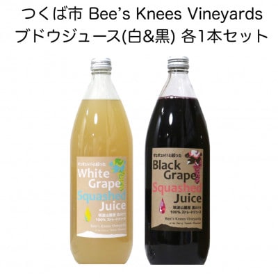 つくば市 筑波山麓産ぶどうジュース2本セット(白&黒 各1本) ビーズニーズヴィンヤーズ