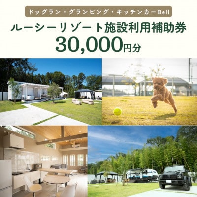 ルーシーリゾート利用補助券30,000円分 [宿泊 体験 グランピング ドッグラン BBQ]