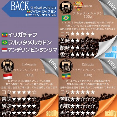 コーヒー豆詰め合わせ(エクセレントパッケージ)(豆のまま)