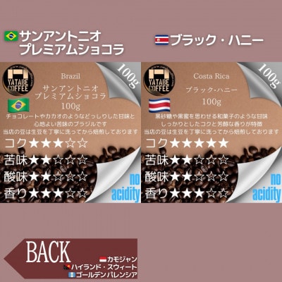 コーヒー豆詰め合わせ(プレミアムパッケージ)(豆のまま)