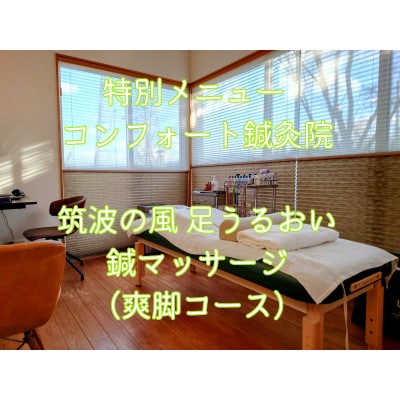 特別メニュー コンフォート鍼灸院「筑波の風 足うるおい鍼マッサージ(爽脚コース)」60分