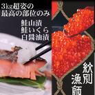 【紋別産】プレミアム鮭山漬　鮭いくら白醤油漬Bセット　化粧箱入