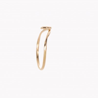 K18 ムーンリング レディース アクセサリー