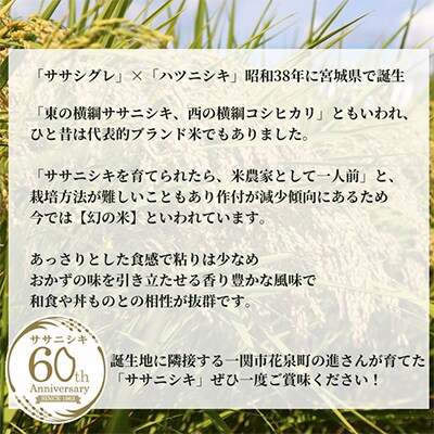 【毎月定期便】ササニシキ5kg【7分搗】全6回